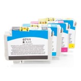 Alternativ zu Epson C13T07154010 / C13T07154012 / T0715 Tinten Spar Set (je 1 x BK,C,M,Y) 4 Stk.