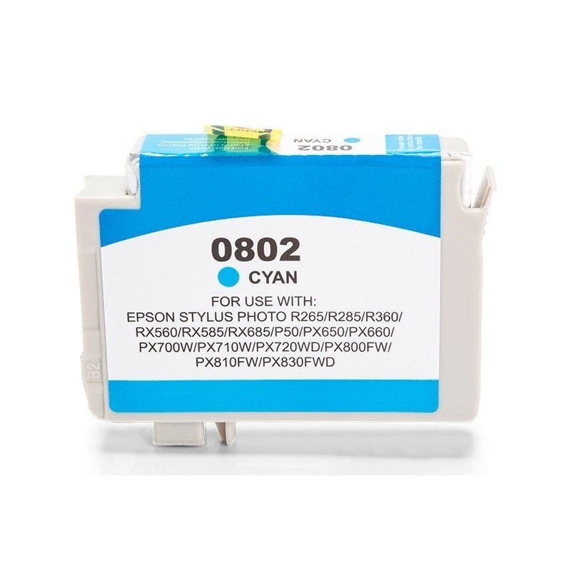Alternativ zu Epson C13T08024010 / T0802 Tinte Cyan