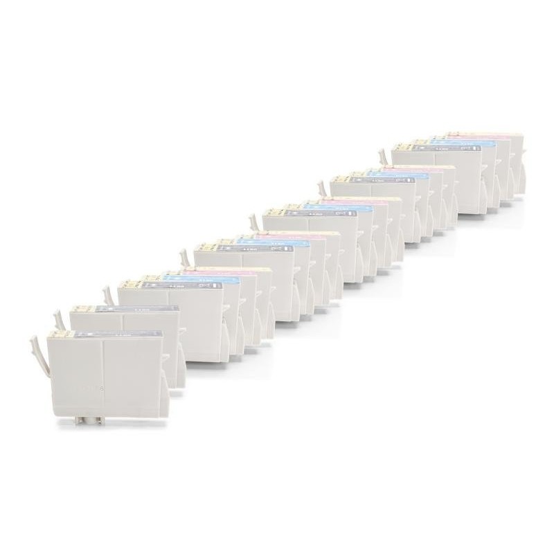 Alternativ zu Epson T0611-T0614 Tinten Spar Set (7x BK, je 5x CMY) 22 Stück