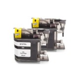 Alternativ zu Brother LC-127 XL BK Tinten Doppelpack Black mit Chip