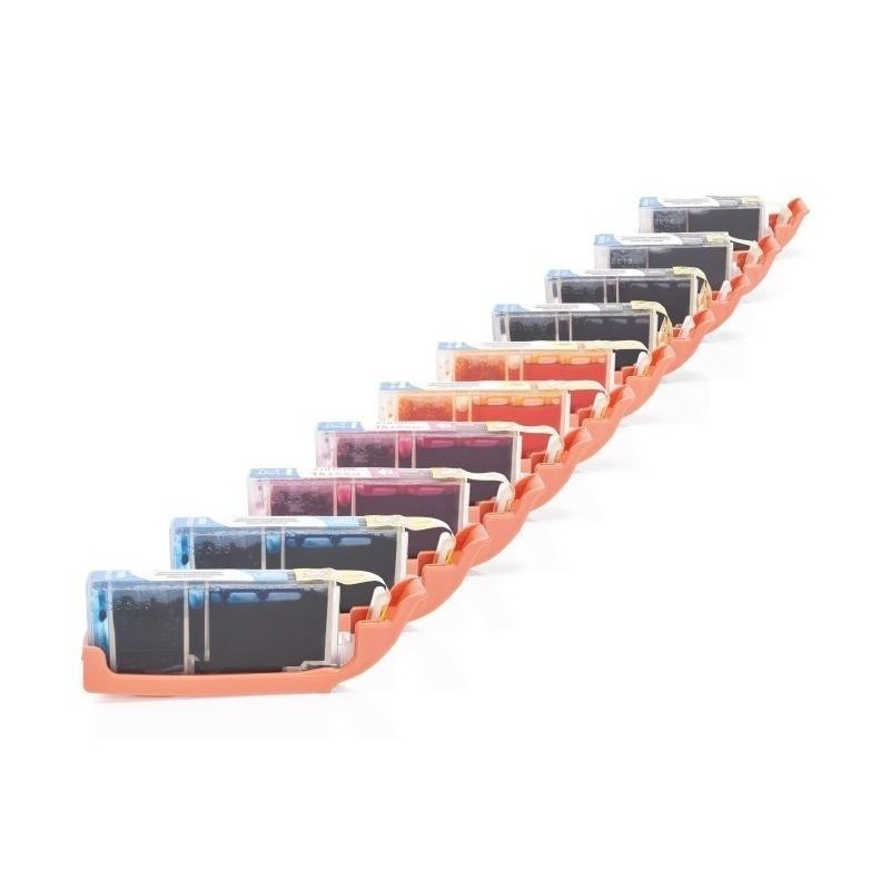 Alternativ zu Canon CLI-551 XL /PGI-550 XL Multipack (PBK,BK,C,M,Y) 10 Stück