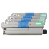 Alternativ zu OKI 44469804 - 44469722 Toner Spar-Set (BK,C,M,Y) 4 Stück