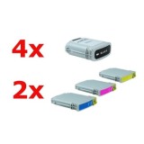 Alternativ zu HP Nr 88 XL Tinten Spar-Set (4xBK, je 2xC,M,Y) 10 Stück